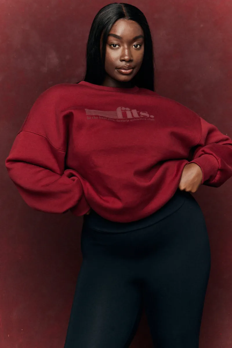 Sports Printed Crew Neck Sweatshirt|Fits