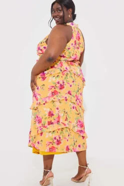 Floral Chiffon Maxi Co-Ord Skirt|In the Style