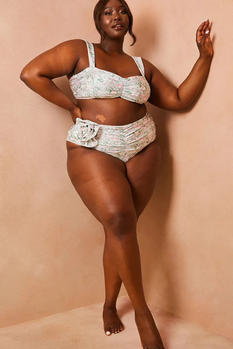 Floral So Perfect Wide Strap Bikini Top|In The Style New