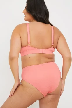Fuller Support Crinkle Sqaure Neck Bikni Top|In the Style