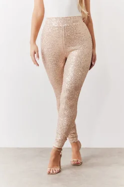 Premium Sequin Leggings|In the Style Clearance