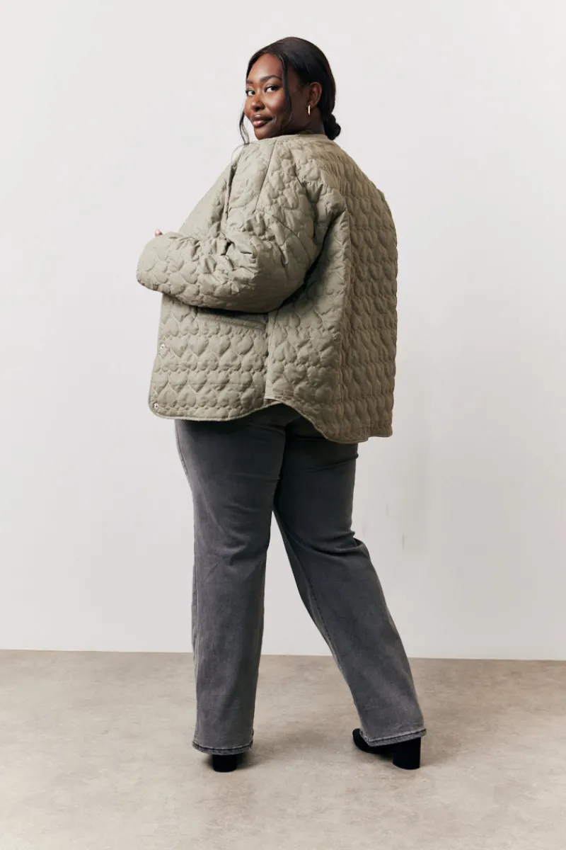 Heart Quilted Lightweight Jacket|In the Style