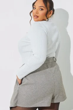 Herringbone Check Pleated Skort|In the Style Outlet
