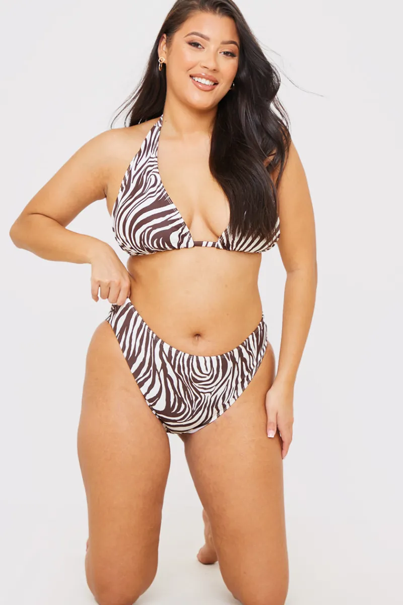 High Waisted High Leg Bikini Bottoms|In the Style Outlet