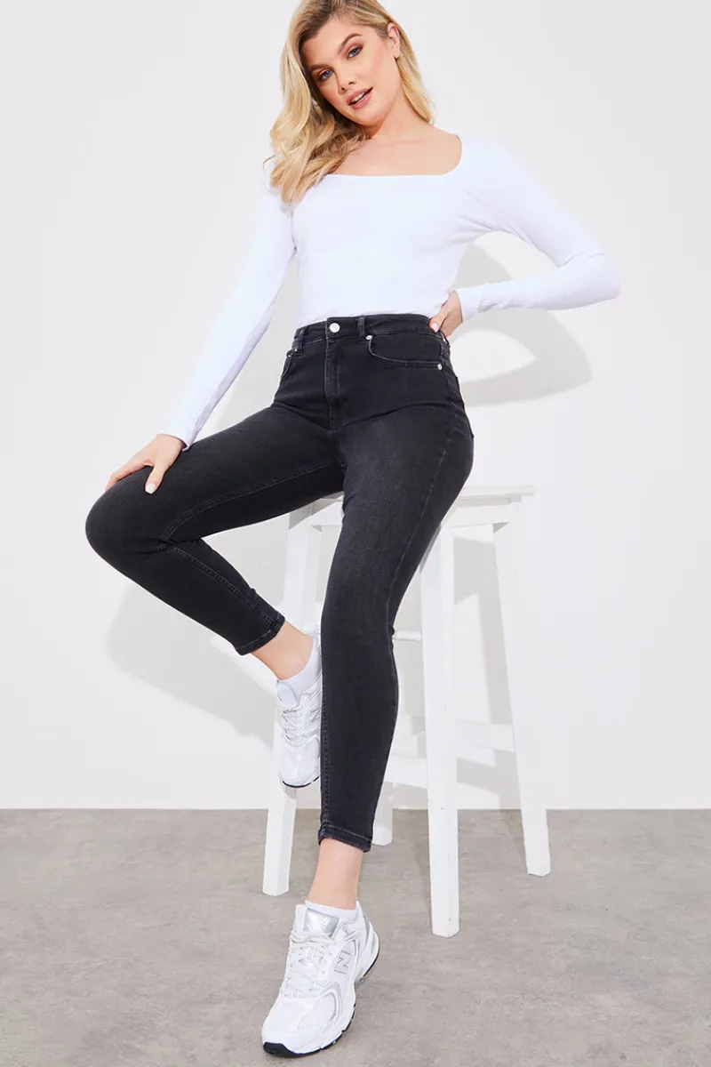 High Waisted Skinny Jeans|Fits Outlet