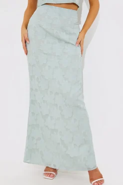 Jacquard Co-Ord Maxi Skirt|In the Style Clearance