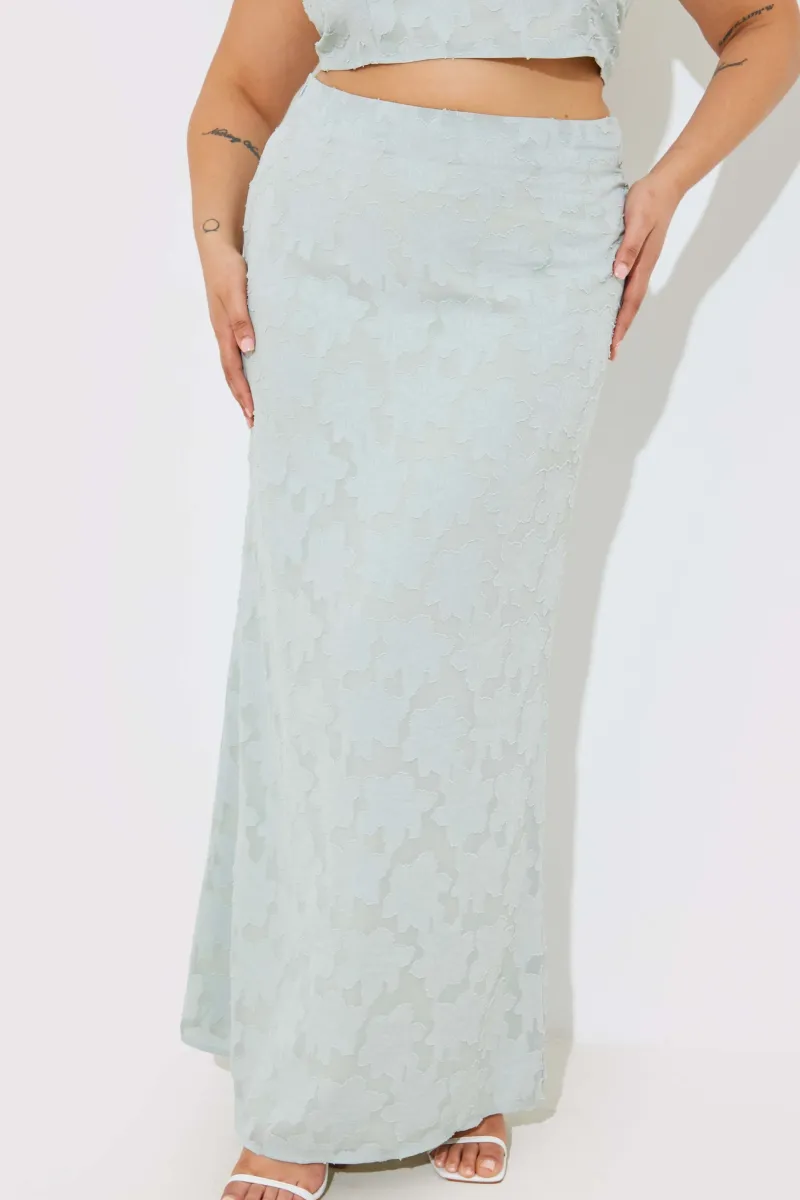 Jacquard Co-Ord Maxi Skirt|In the Style Clearance