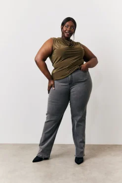 Slinky Cowl Front Sleeveless Top|In the Style