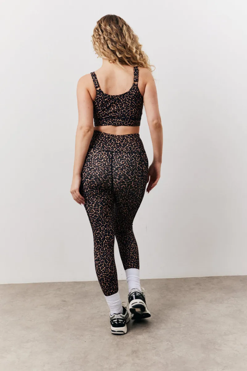 Leopard Print High Waisted Co-Ord Leggings|In The Style New