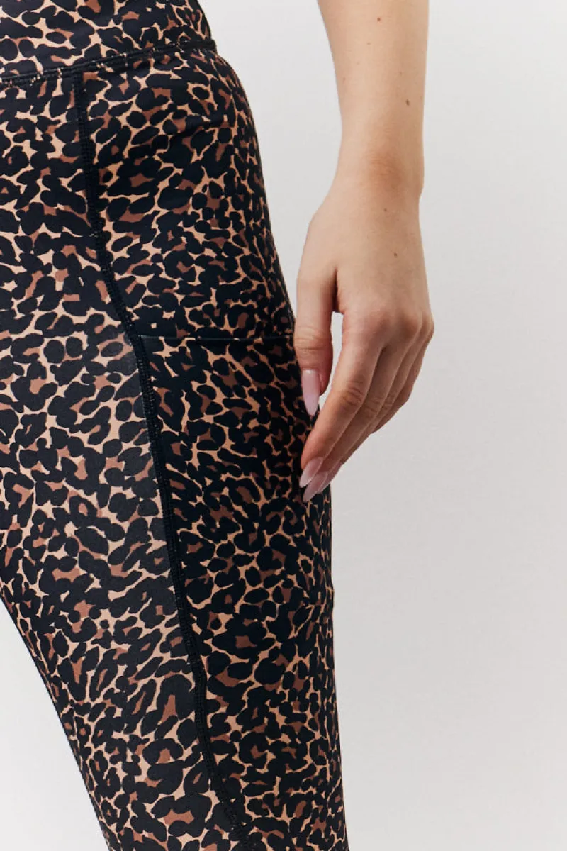 Leopard Print High Waisted Co-Ord Leggings|In The Style New