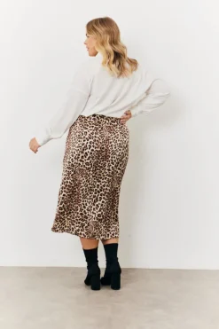 Leopard Wrap Midi Skirt|In The Style Hot
