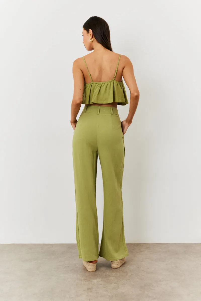 Linen Crop Top|In the Style