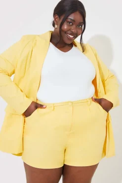 Linen Look Co-Ord Shorts|In the Style Clearance