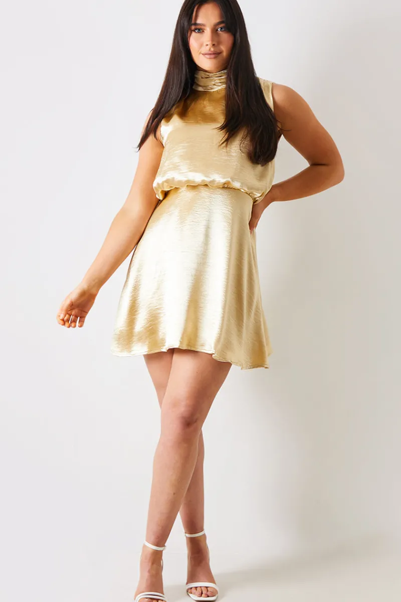 Liquid Satin Mini Dress|In the Style