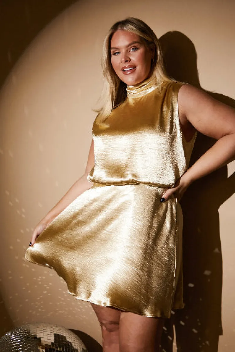 Liquid Satin Mini Dress|In the Style