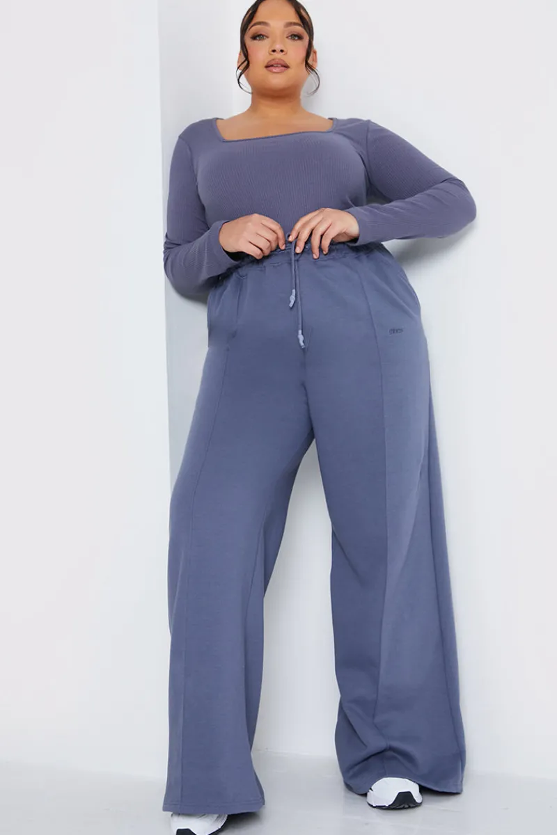 Long Sleeved Ribbed Square Neck Bodysuit|In The Style Discount