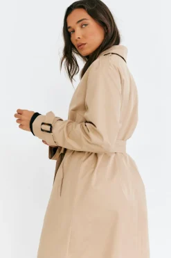 Longline Trench Coat|In The Style Outlet