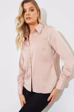 Matte Satin Blouse|In The Style Clearance