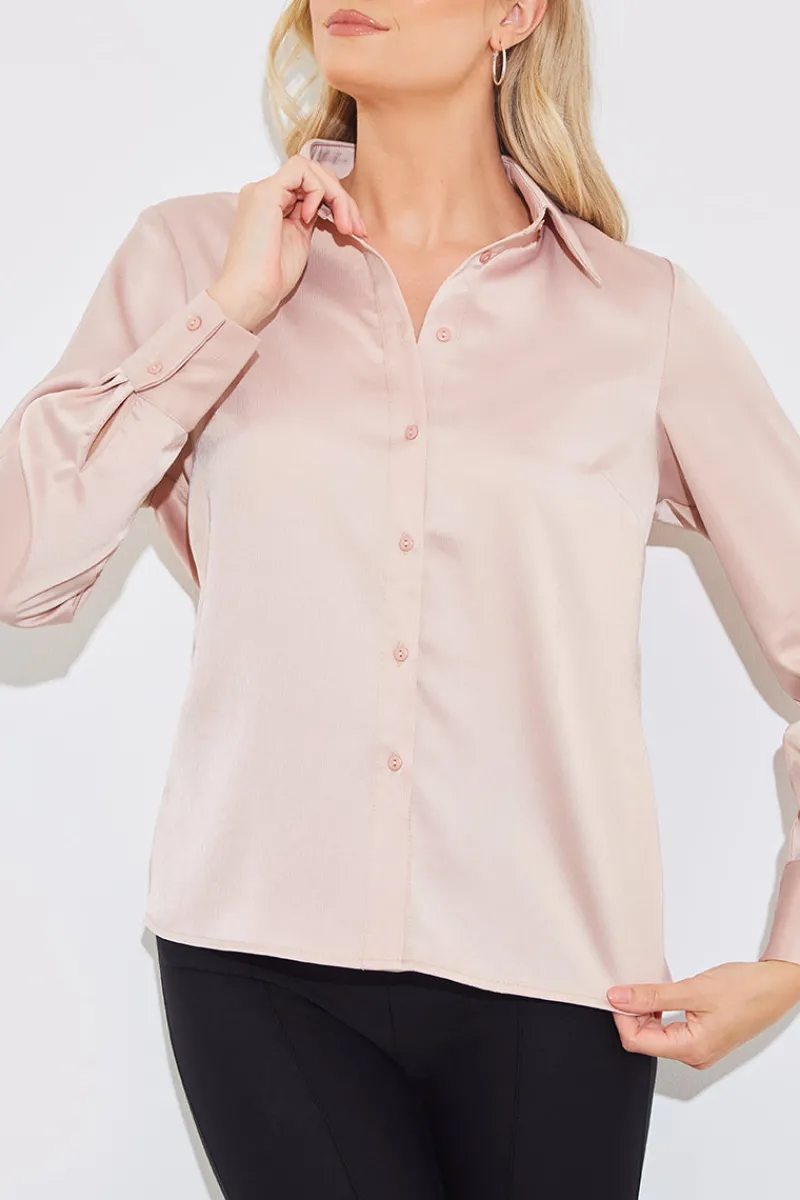 Matte Satin Blouse|In The Style Clearance