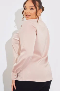 Matte Satin Blouse|In The Style Clearance