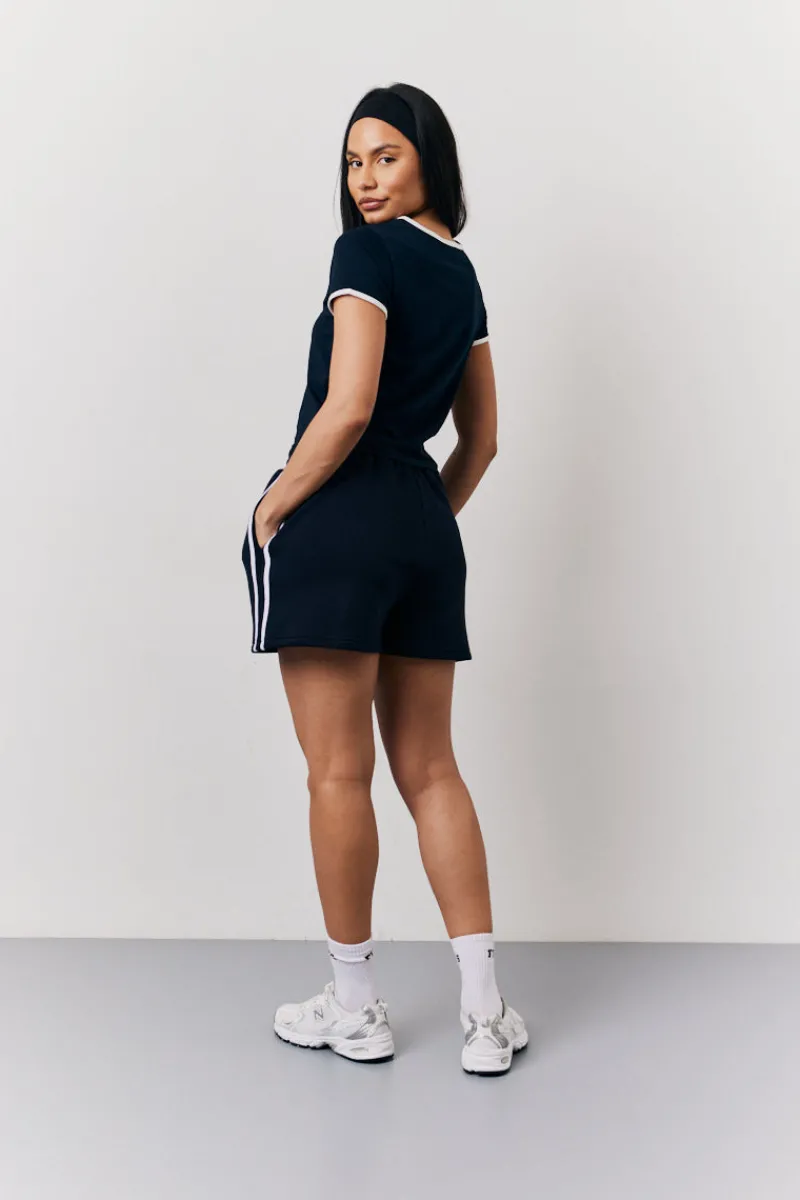 90's Slogan Side Stripe Co-Ord Shorts|Fits Clearance