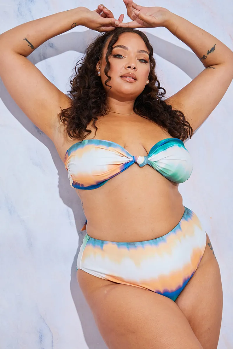 Ombre Bandeau Bikini Top|In the Style Sale