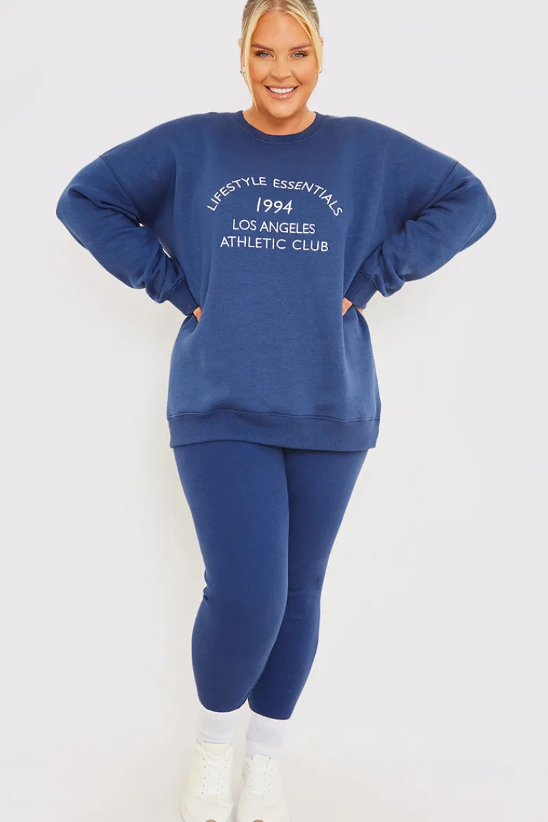 Oversized Embroidered Sweatshirt|In the Style Hot