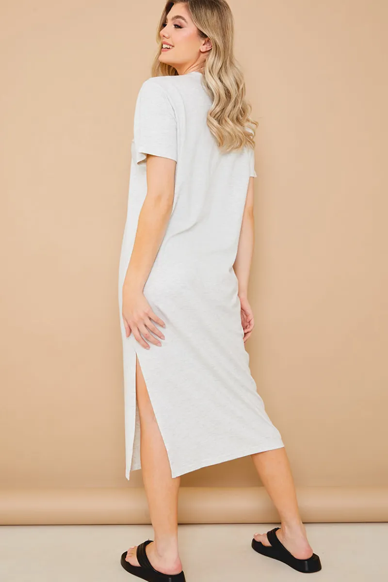 Oversized Midaxi T-Shirt Dress|In The Style Hot