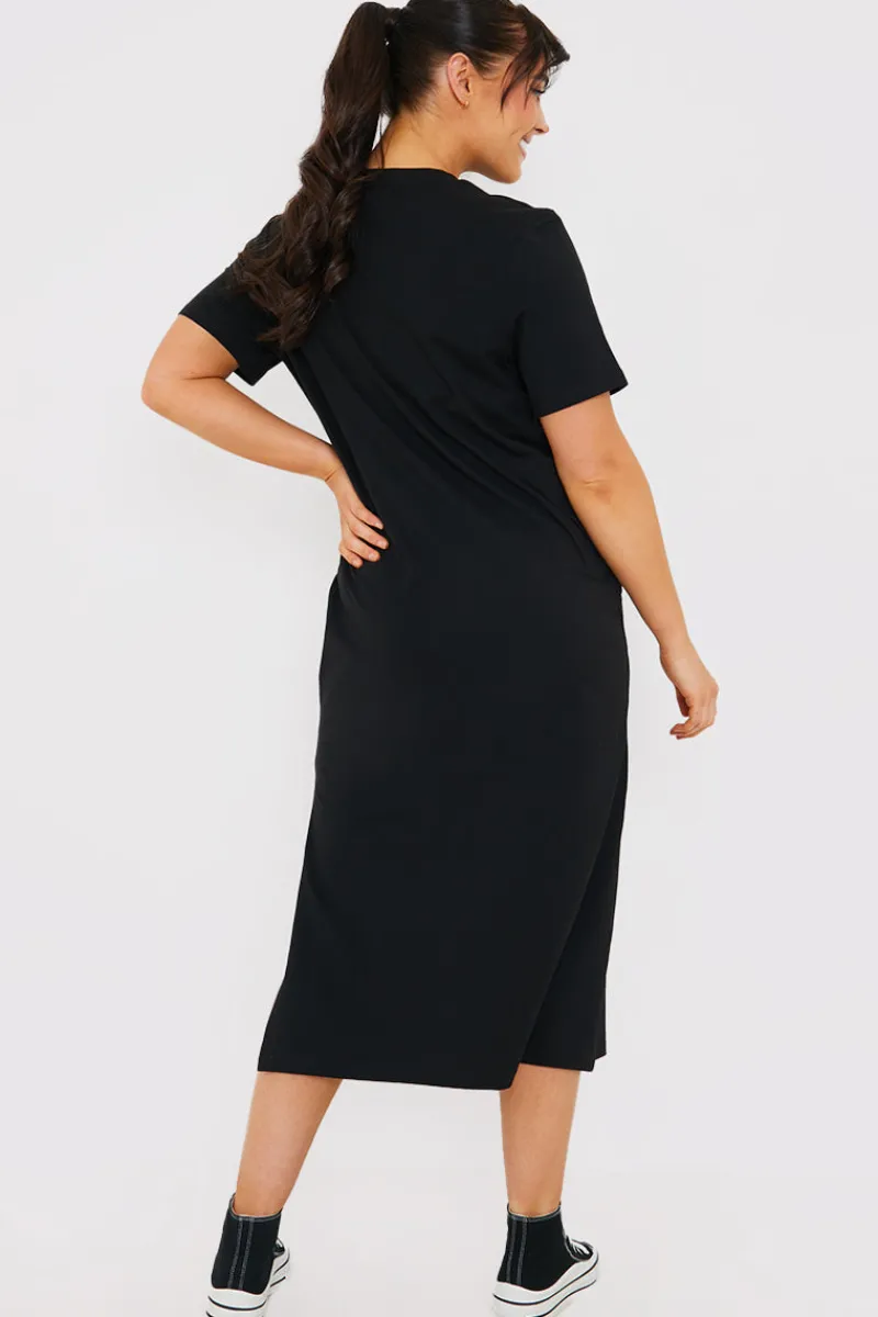 Oversized Midaxi T-Shirt Dress|In The Style Hot