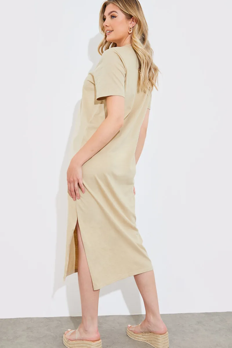 Oversized Midaxi T-Shirt Dress|In The Style Hot