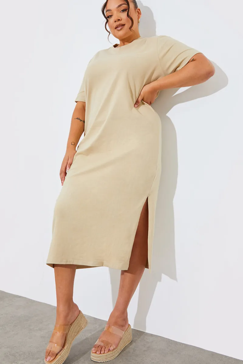 Oversized Midaxi T-Shirt Dress|In The Style Hot