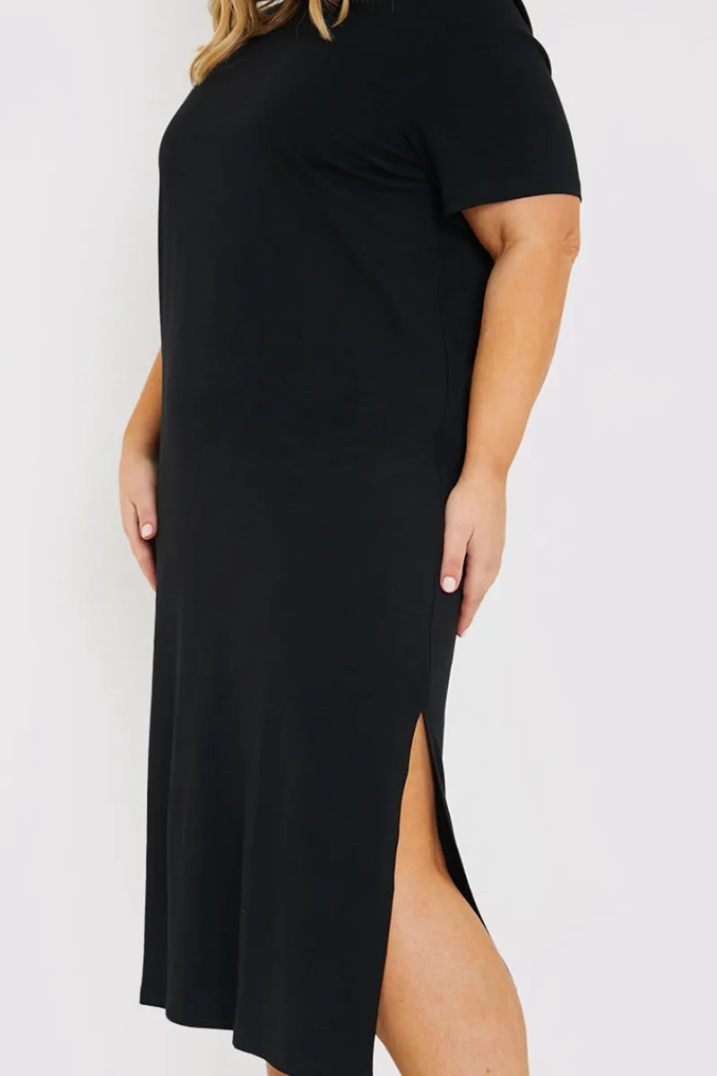 Oversized Midaxi T-Shirt Dress|In The Style Hot