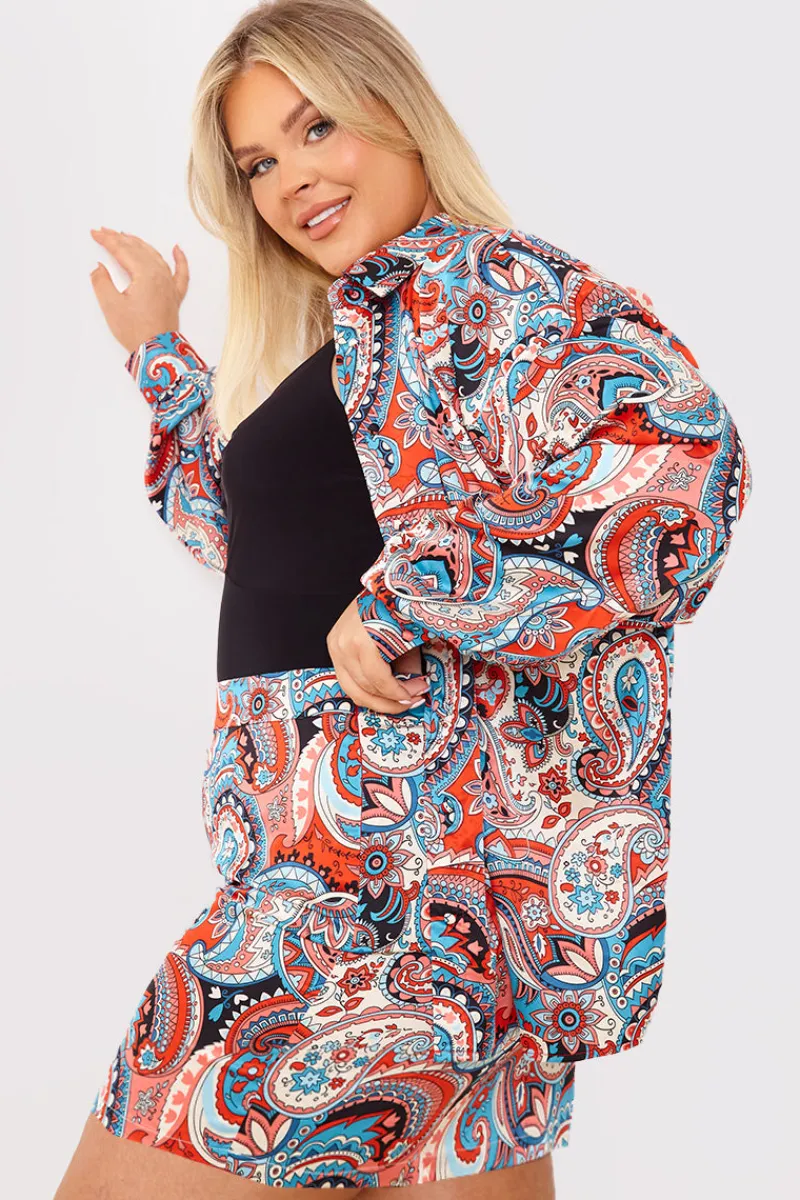 Paisley Print Mini Skirt|In the Style Hot
