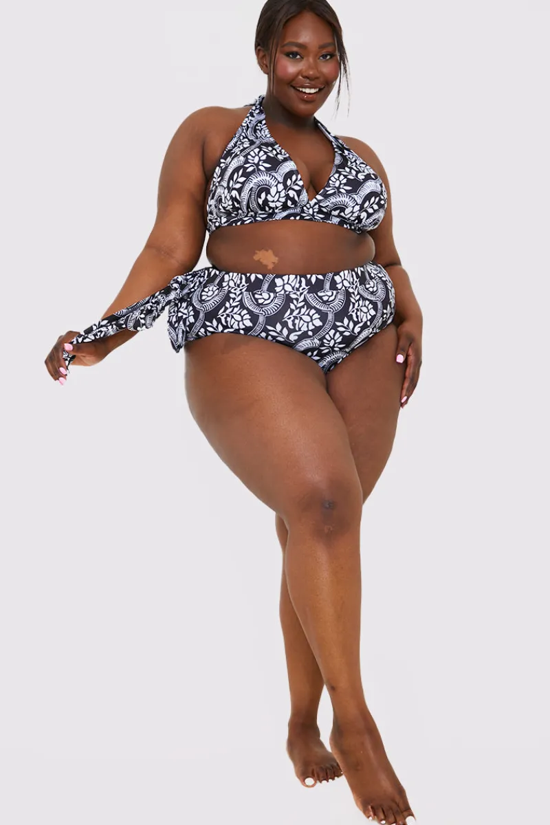 Paisley Print Tie Side Bikini Bottom|In the Style New