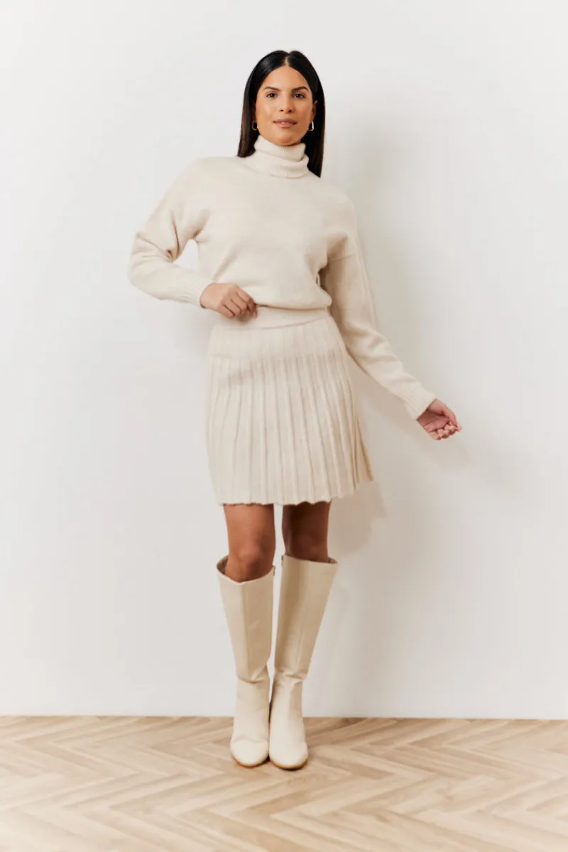 Pleated Co-Ord Mini Skirt|In The Style Sale