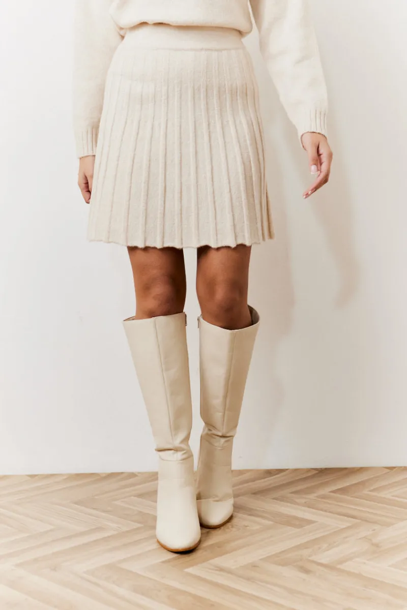 Pleated Co-Ord Mini Skirt|In The Style Sale