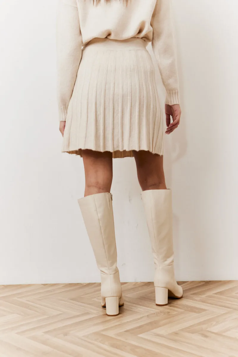 Pleated Co-Ord Mini Skirt|In The Style Sale