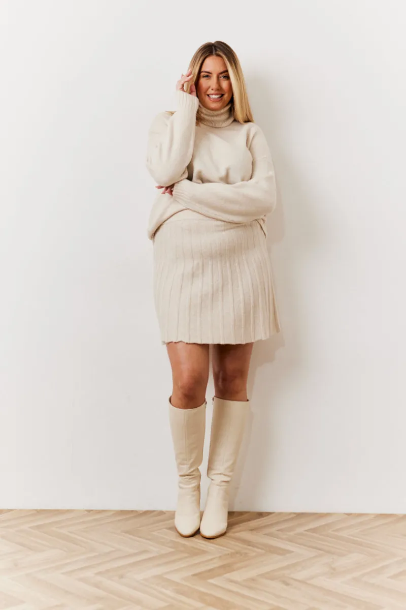 Pleated Co-Ord Mini Skirt|In The Style Sale