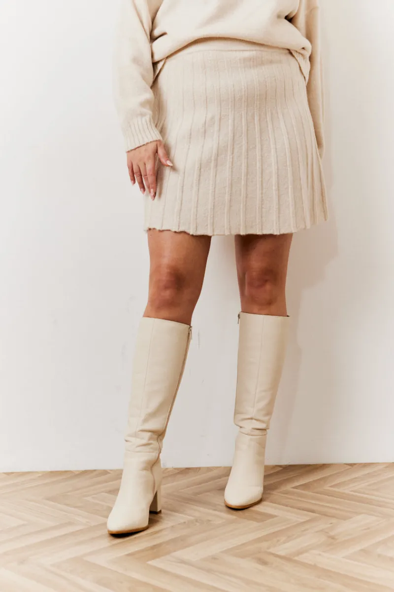 Pleated Co-Ord Mini Skirt|In The Style Sale