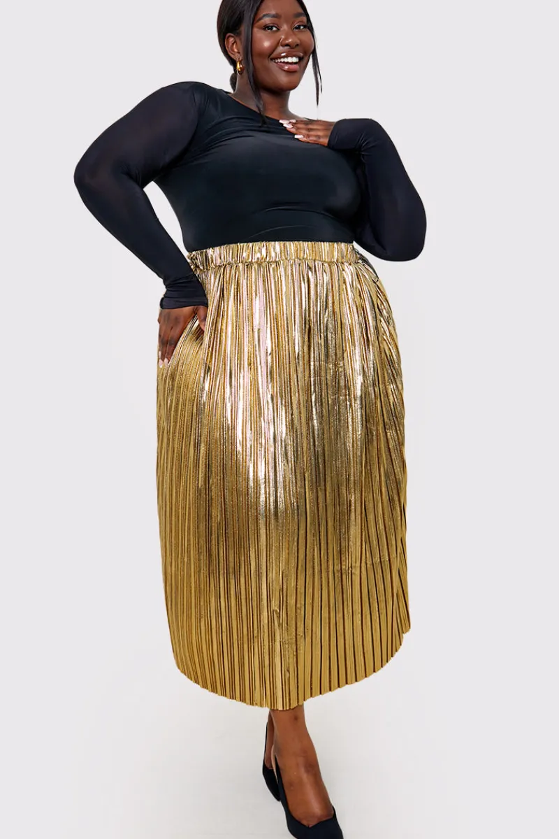 Plisse Maxi Skirt|In the Style Sale