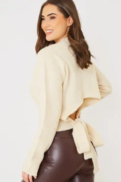 Premium Tie Back Knitted Jumper|In the Style Online