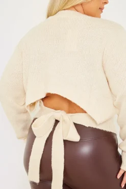 Premium Tie Back Knitted Jumper|In the Style Online