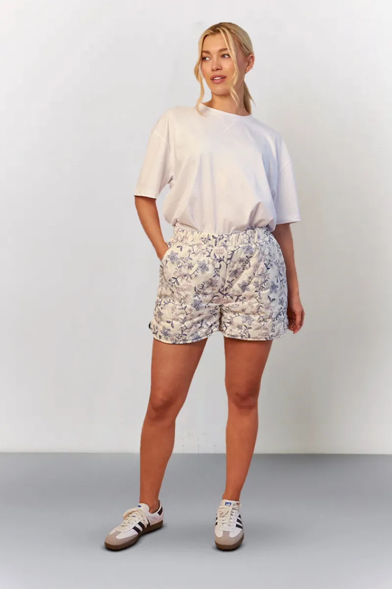 Printed Quilted Shorts|In The Style Best