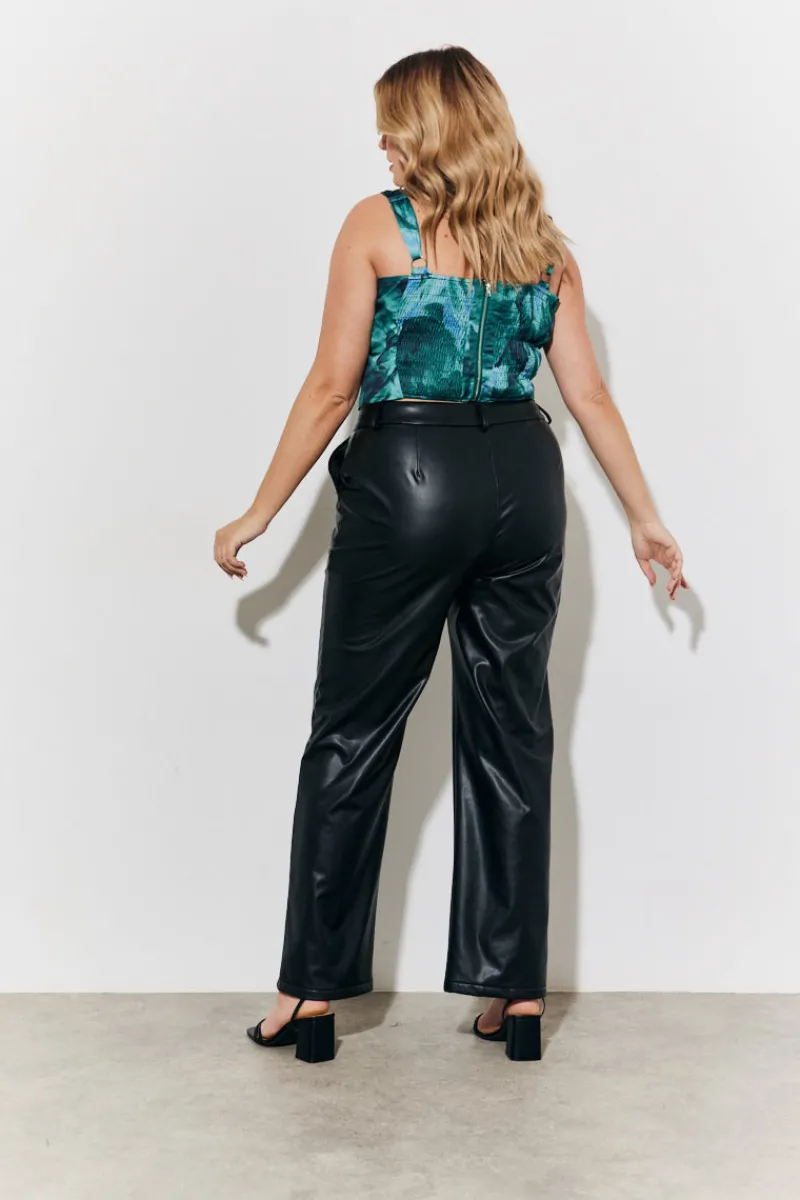 Printed Satin Corset|In The Style Sale
