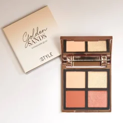 Quad Eyeshadow Palette Golden Sands|In The Style Clearance