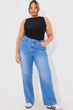Racer Neck Double Layer Slinky Bodysuit|In The Style Best