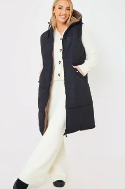 Recycled Longline Reversible Gilet|In the Style Discount