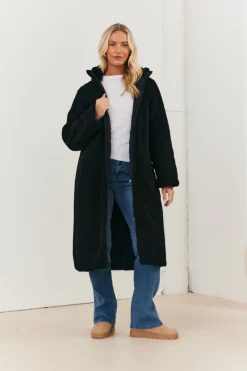 Recycled Reversible Longline Borg Puffer Coat|In the Style New