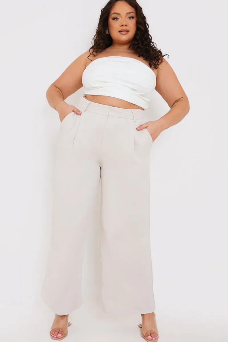 Relaxed Wide Leg Trouser|In the Style Online