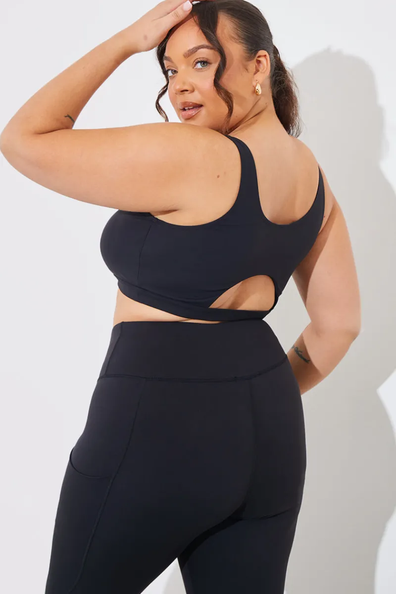 RIB HIGH SUPPORT SPORTS BRA|Fits New